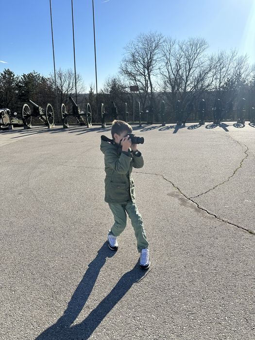 Timberland пухено яке за момче 6-7г и парка Beneton