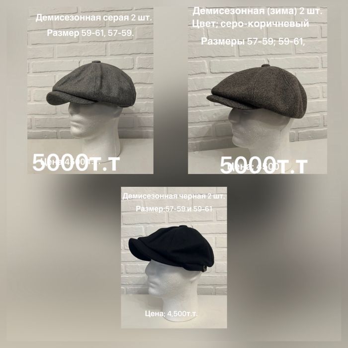 Кепки восьмиклинки