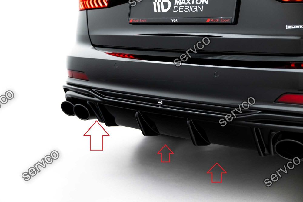 Difuzor bara spate si imitatii evacuare Audi A6 C8 S-Line 2023-2025 v6