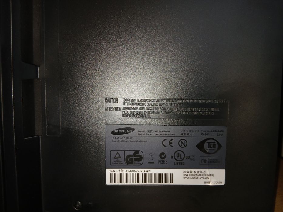 Monitor Samsung s22a450bw-1