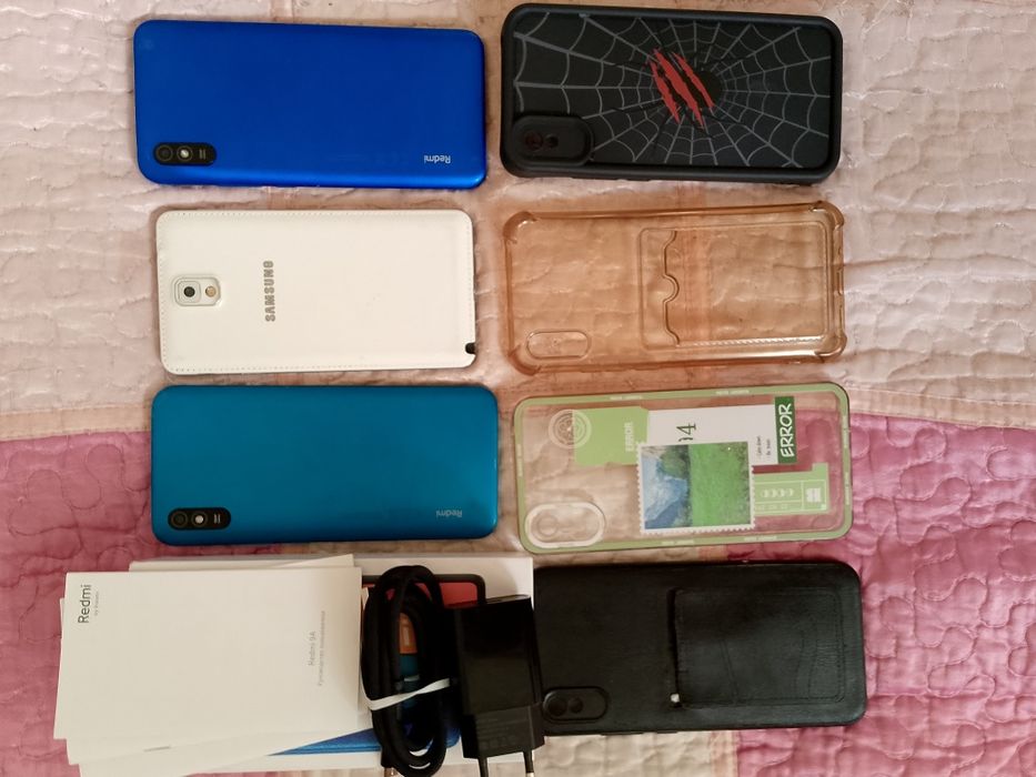 3 Телефон Redmi 9a 2х Samsung Note 3
