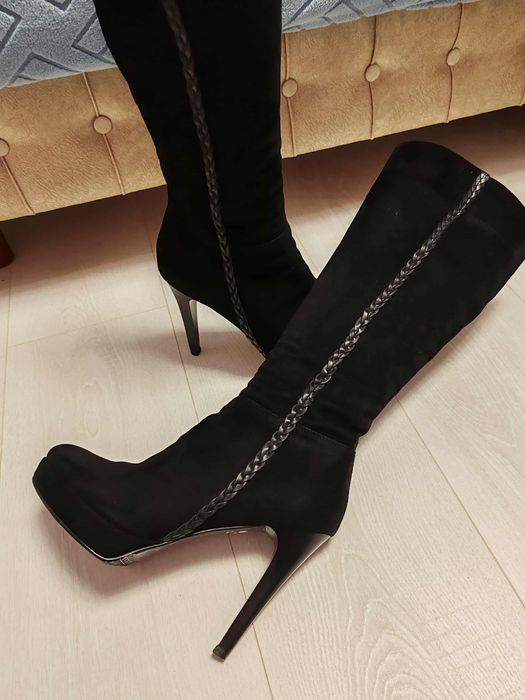 Cizme piele întoarsă Zuca