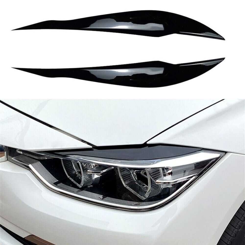 Pleoape Far Faruri BMW Seria 3 F30 F31 2011-2018 Negru Lucios