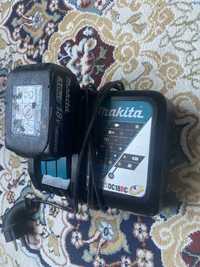 Makita зарядное устройства и батарейка 1 штук