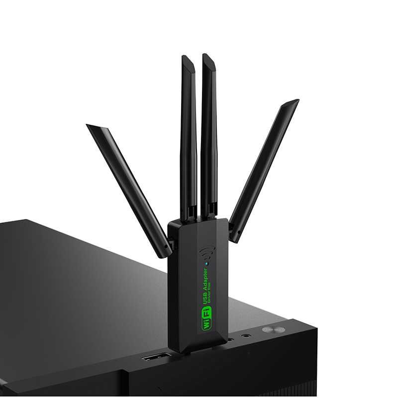1200Mbps WiFi USB 3.0 адаптер двучестотен 2.4G+5Ghz  802.11AC компютър