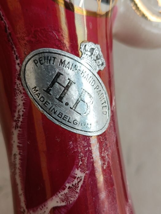 Белгийска порцеланова ваза кана