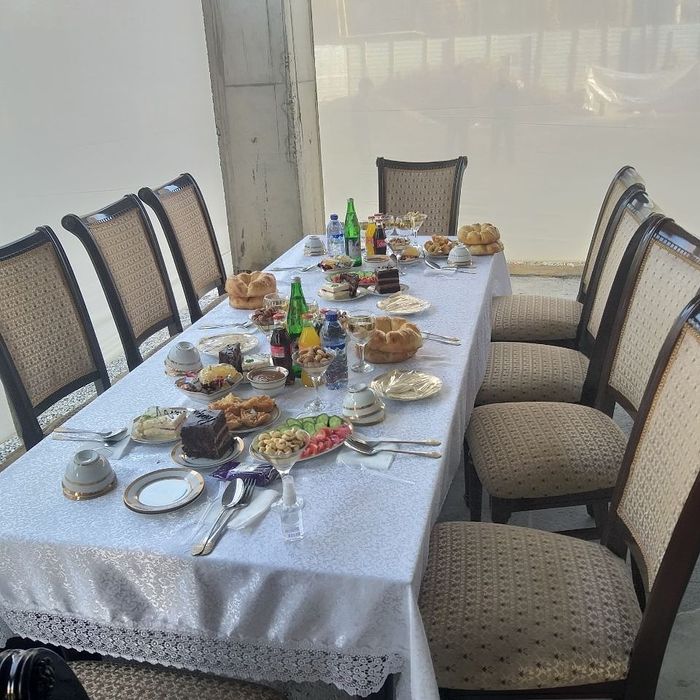 Prokat stol, stul va idishlar