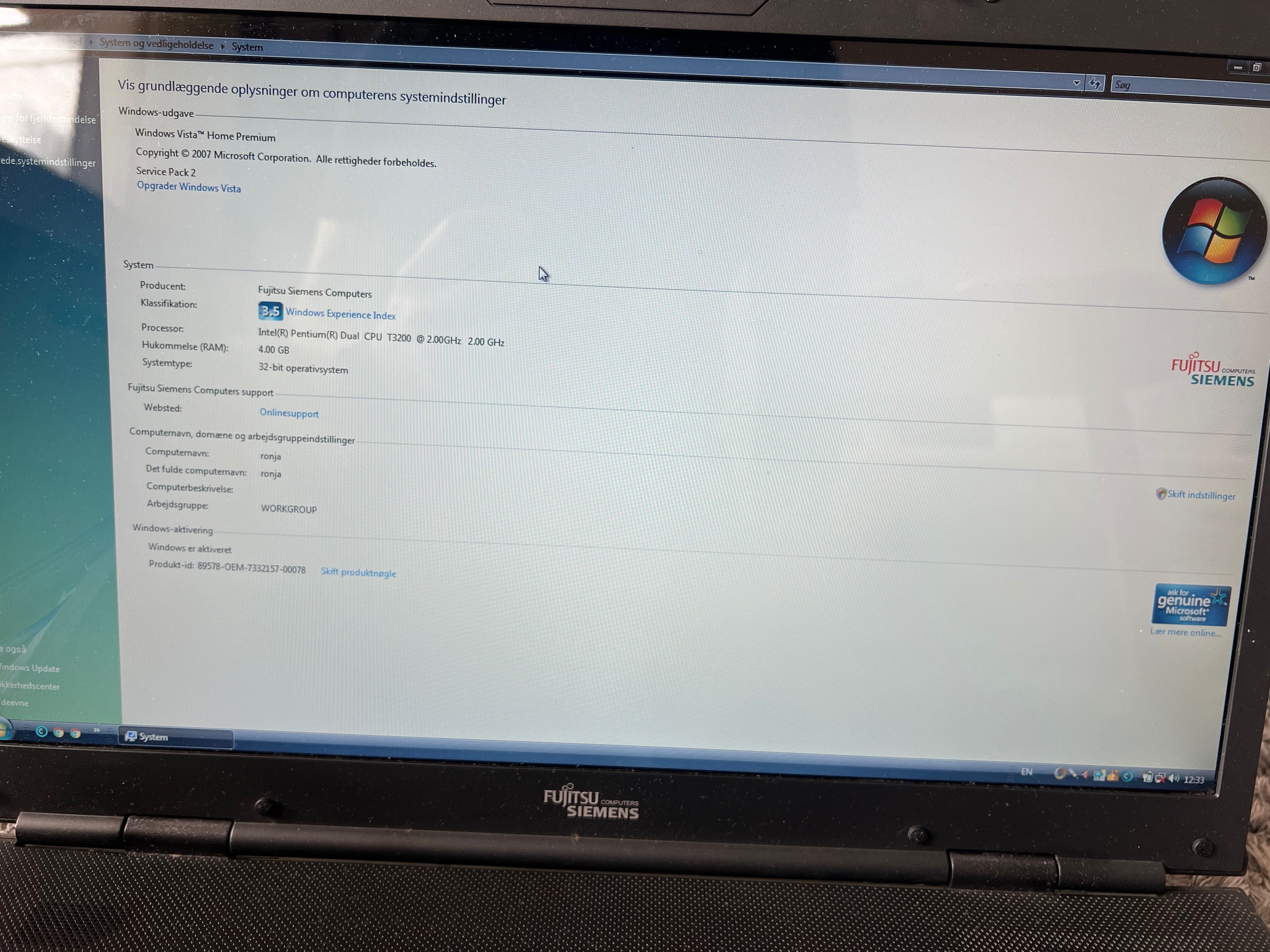 Лаптоп Fujitsu Siemens Amilio