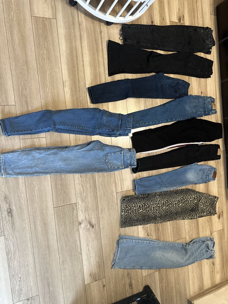 Дънки zara,hm xs/s