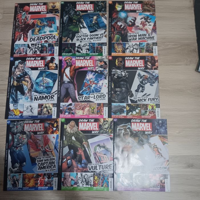 Reviste "draw the marvel way"