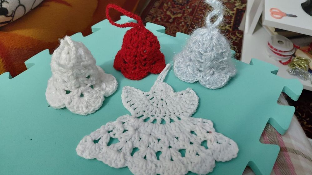 Decoratiuni Craciun crosetate