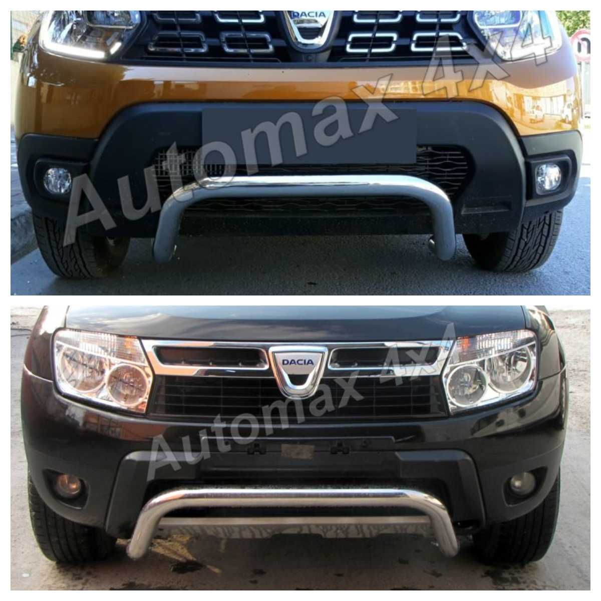 Bullbar inox fata si spate Dacia Duster I, '10-'18, si II, '18-prezent