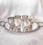 Set de pahare din argint masiv 835 Wilkens nefolosite