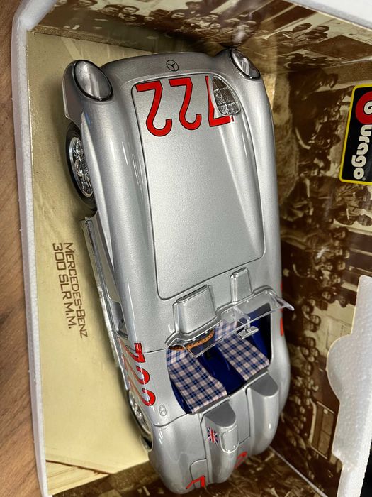 BBURAGO метален колекционерски модел количка MERCEDES-BENZ 300 SLR