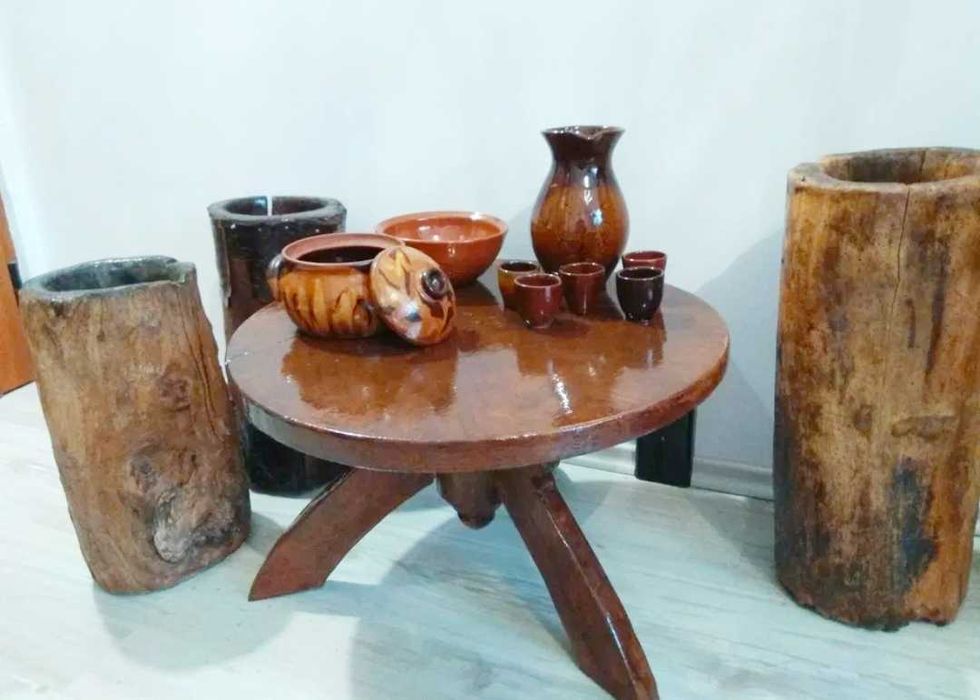 Автентични,битови,стара маса синия,параноя,чутури, керамични чаши