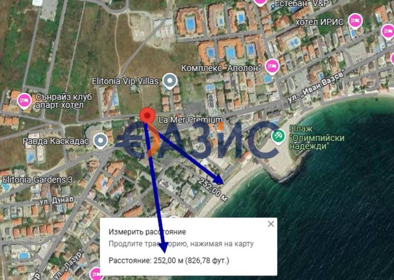 Апартамент с 1 спалня в нова сграда в строеж в Равда, България, 62,65