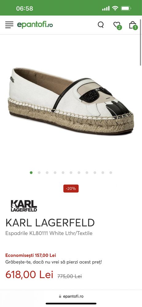 Espadrile Karl Legerfeld