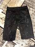 blugi scurti rupti splattered