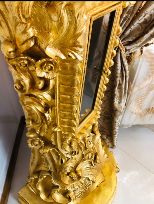 Vand ceas. din fibra de sticla  lemn in foita