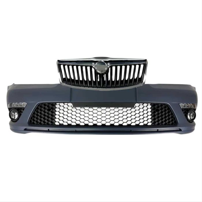 Предна броня за Skoda Octavia 2 (2009-2013) face с дневни и халогени