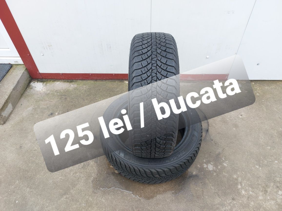 125 lei bucata! Doua anvelope M+S/IARNA 205 55 17 Kumho dot 2021