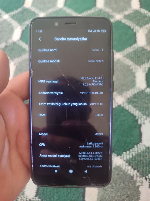 Redmi note 5 arzonga