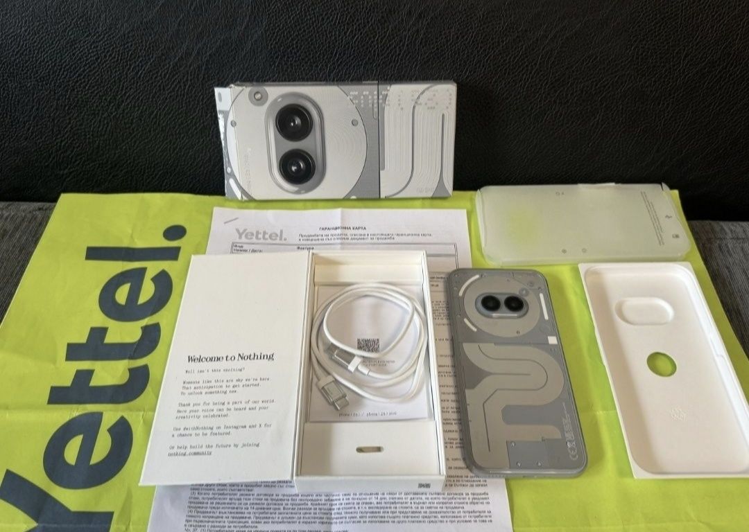КАТО НОВ 256GB Nothing Phone 2A Plus 5G Гаранция Yettel 2028 Grey