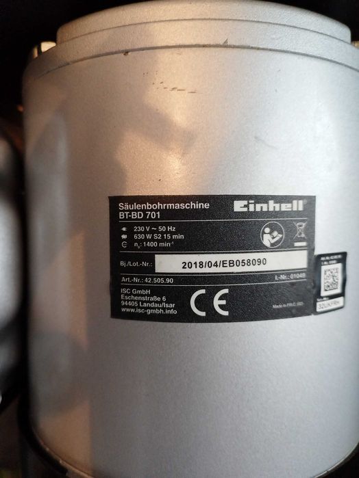 Колонна бормашина Einhell BT-BD 701