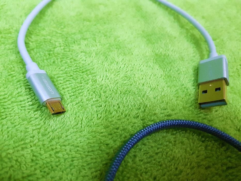Cablu (Micro USB/iPhone/USB-C) cu incarcare rapida pt baterii externe