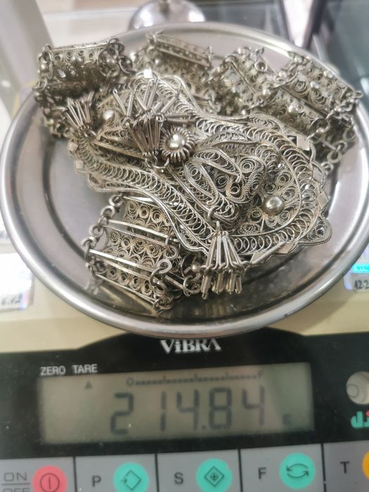 Сребърен колан филиграм