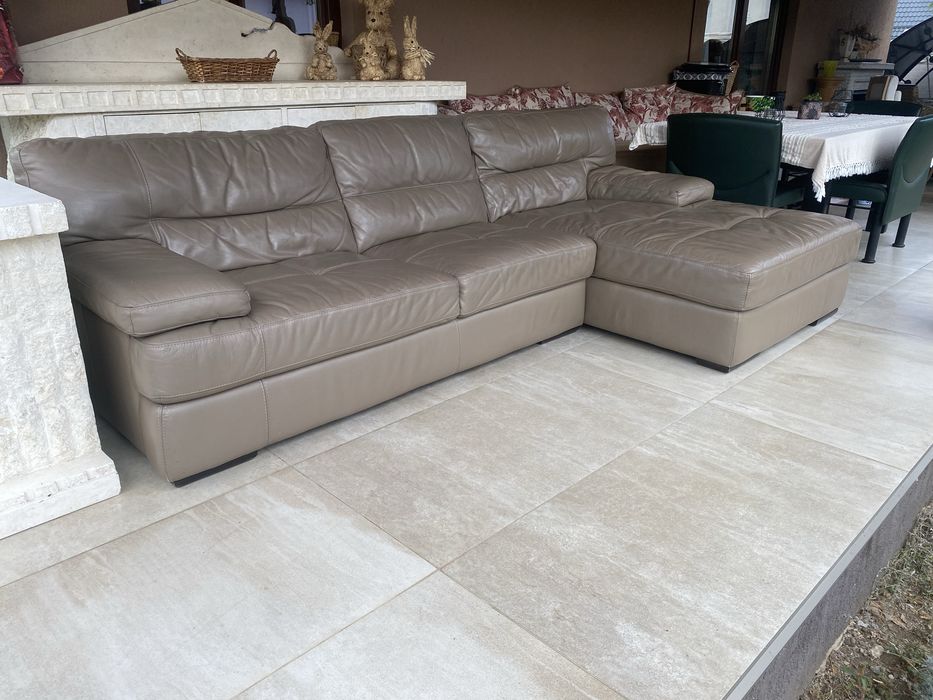 Coltar fix piele naturala 100% brand Olanda 283x160x80cmh Calitate top