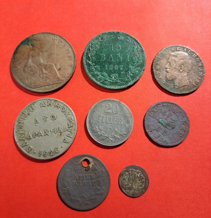 Стари османски / турски монети , 5 и 10 пара, стари чужди монети