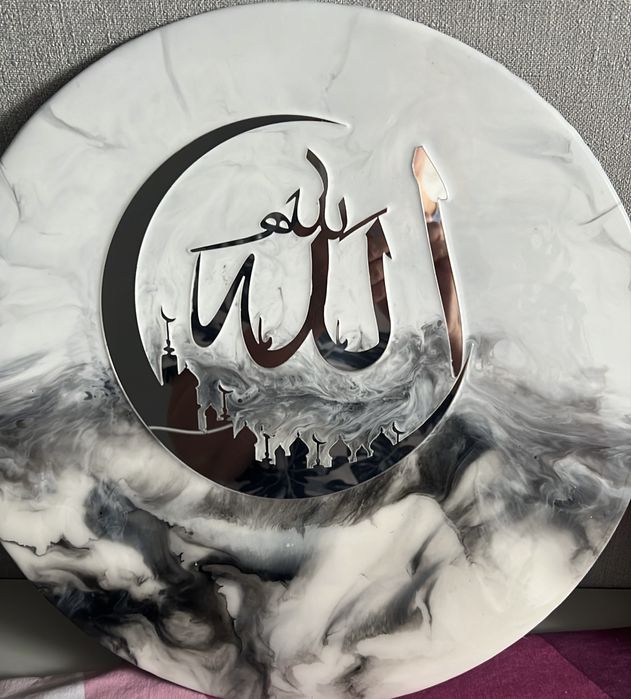 Картины и часы со смолой, ручная работа