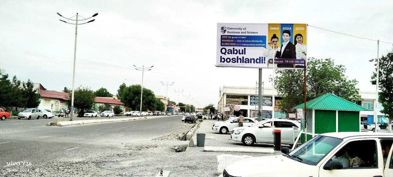 Chirchiqda bilbordlarda reklama.Реклама на билбордах.