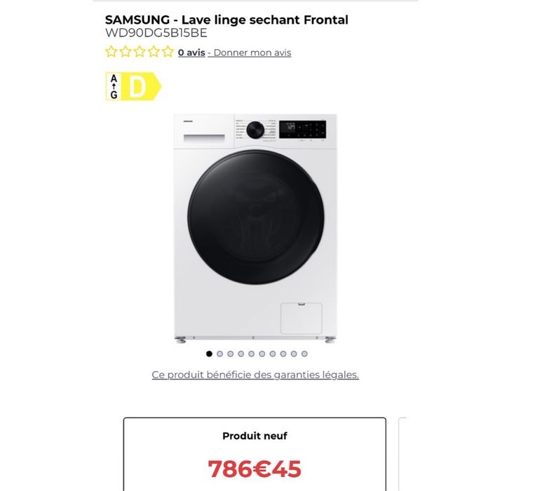 Mașină de spălat rufe cu uscător integrat Samsung WD90DG5B15