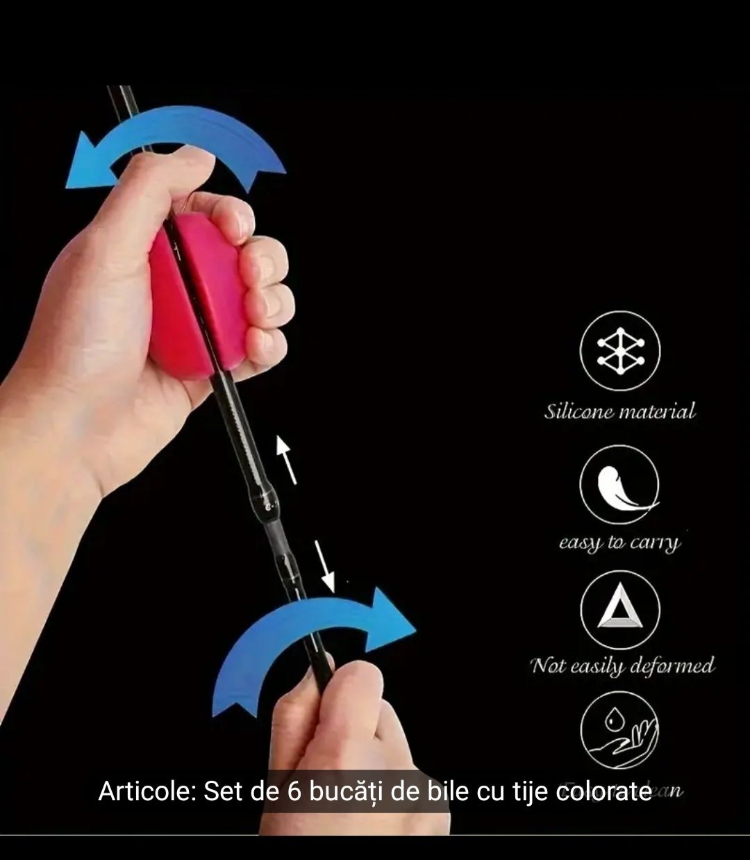 Suport din silicon pentru undita set 6 bucati