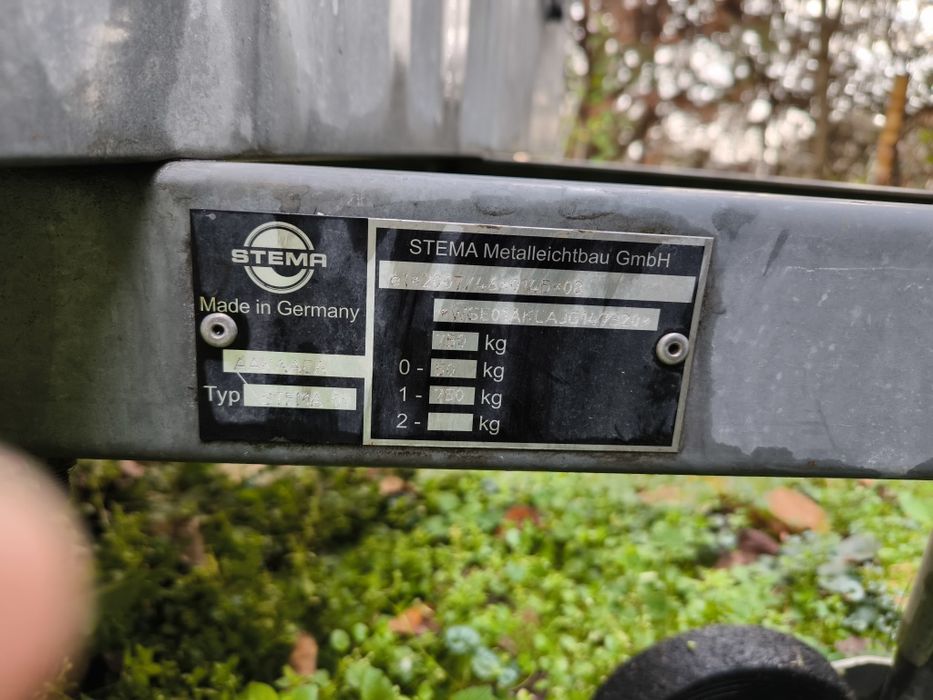 Ремарке Stema 750 kg