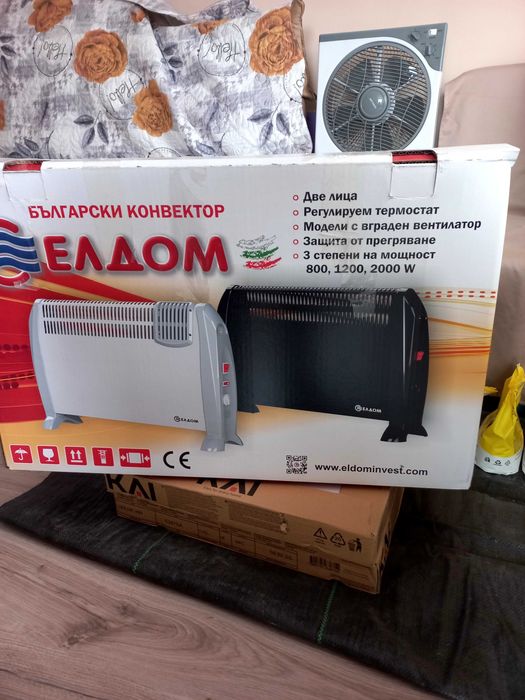 Подов конвектор с вентилатор Елдом