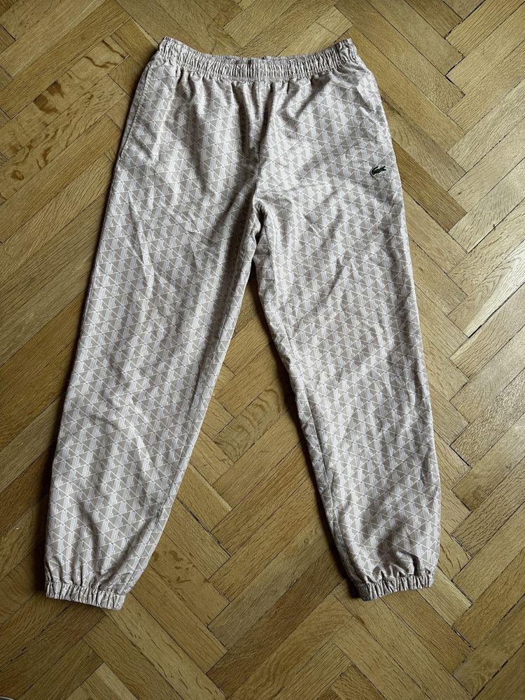 Lacoste cream monogram pants долнище