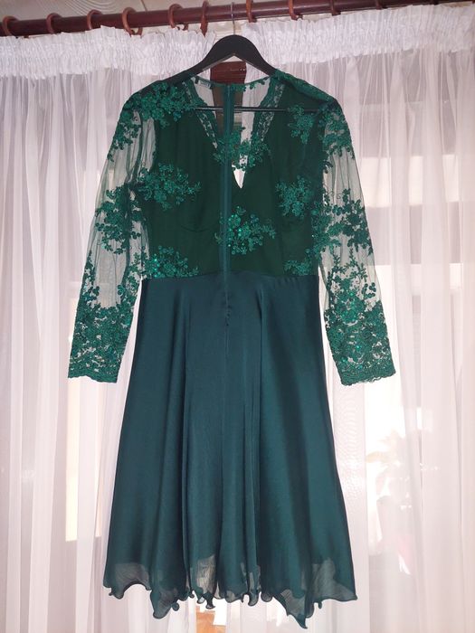 Rochie midi verde smarald, Artista, 42