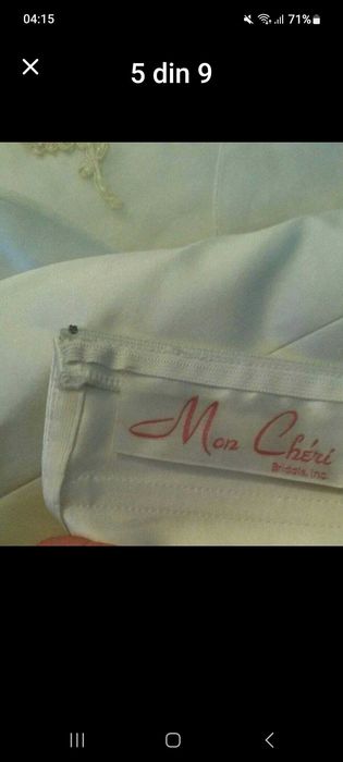 2 rochii mireasa MonCheri NOI!SUA nr.44.+voal 100 lei bucata