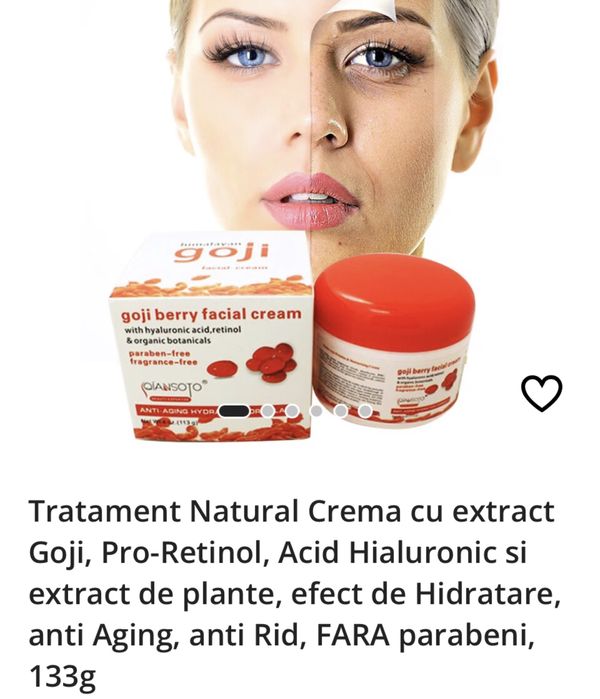 Crema cu extract de goji.