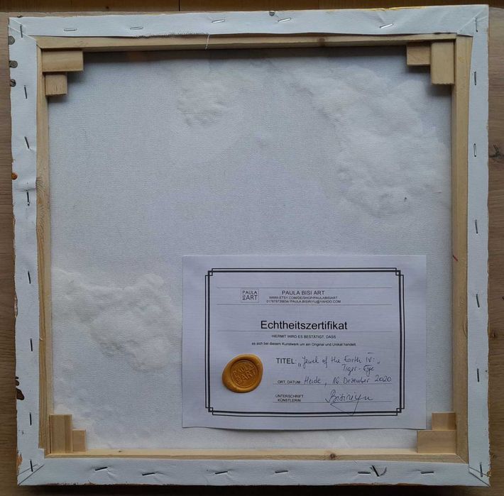 Tablou / Pictura acrilica abstracta pe panza (by PaulaBisiArt)