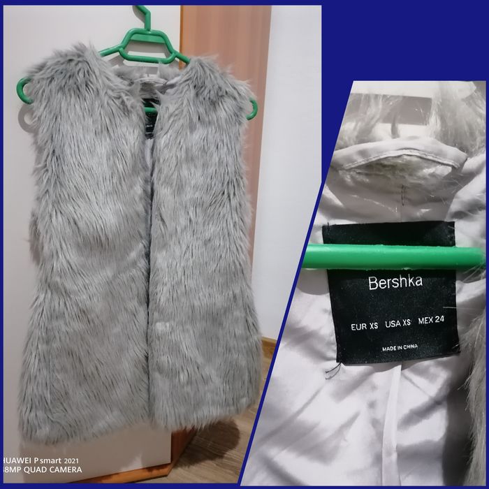 Vestă blăniță gri