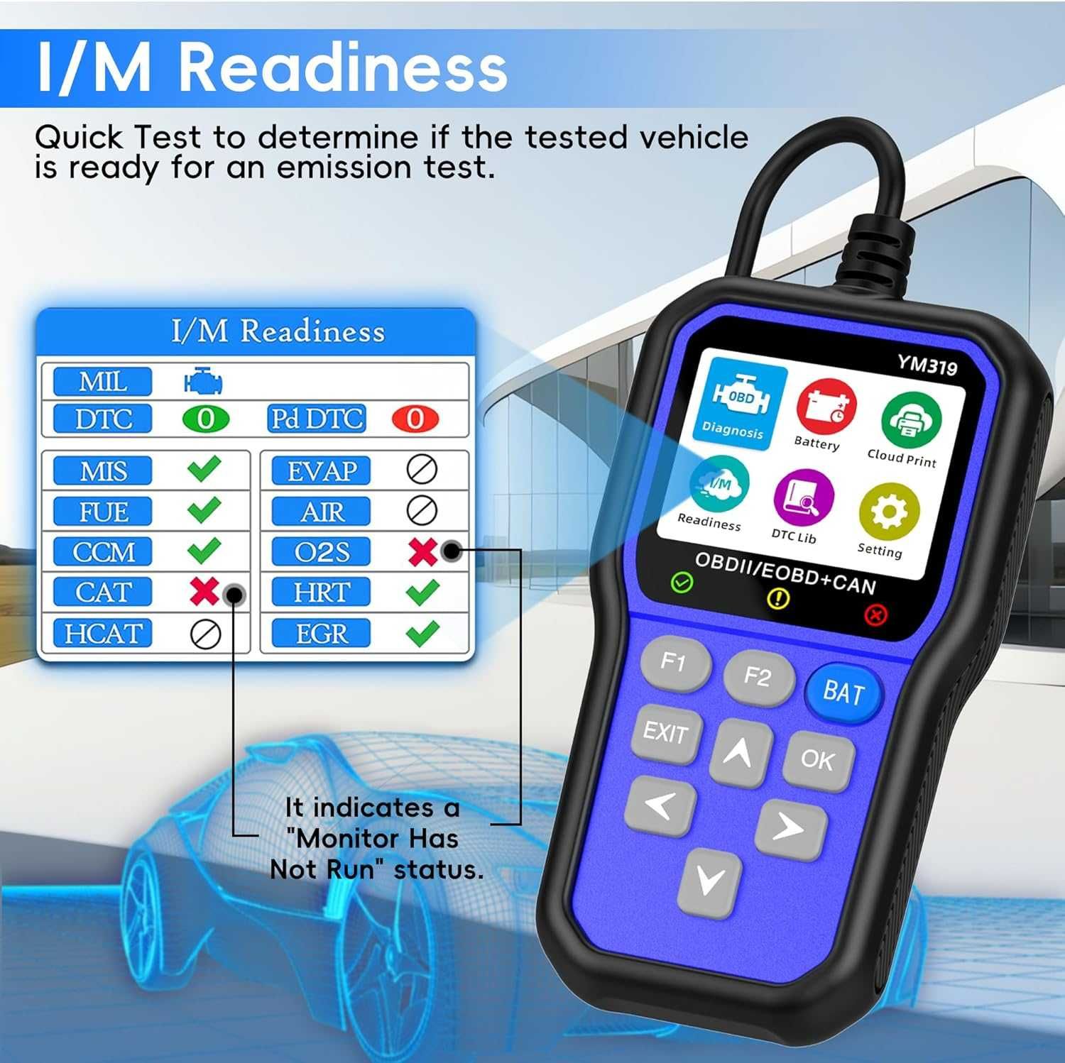 Diagnoza/Tester Auto YM319 OBD2 NOU
