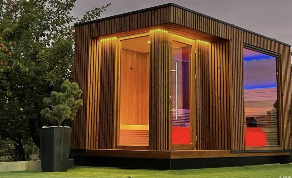 Spa exterior sauna!