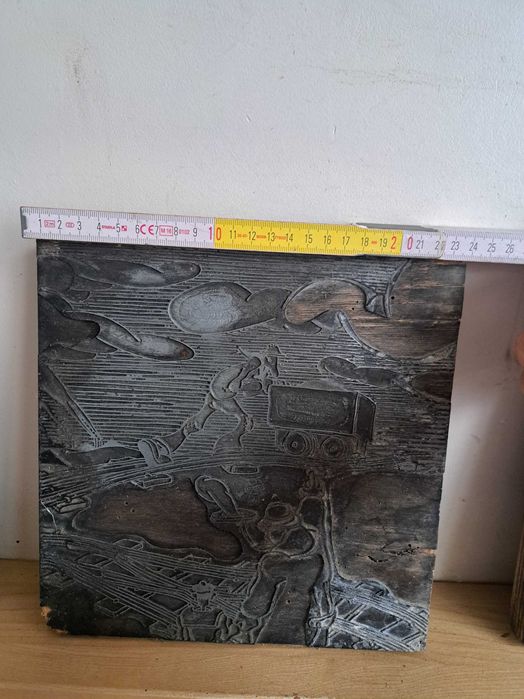 Matrițe de tipar în relief pentru o gravură sau o xilogravură