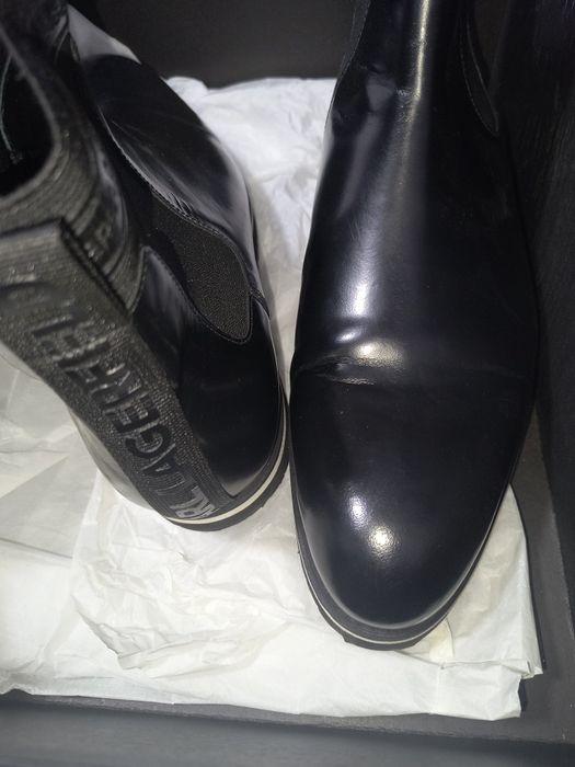 ghete barbati Karl Lagerfeld.