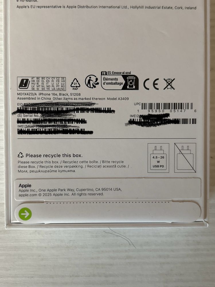 Iphone 16e | 512gb