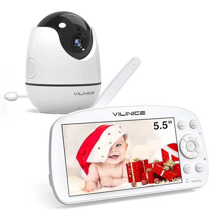 Нов бебефон Vili Nice с 720P HD голям 5.5" дисплей, двупосочно аудио..